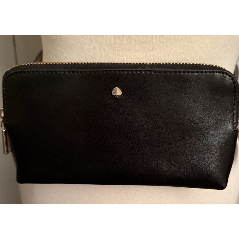 Kate Spade New York Belt Bag Black‎ Leather Zip Top New Size Lg/XL